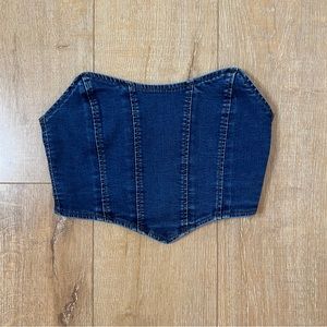 Jean crop top